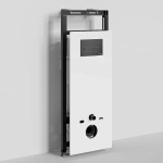 Инсталляция для унитаза WasserKraft Salm 27TLT.010.ME.WH.MB03 белая панель/кнопка черная матовая