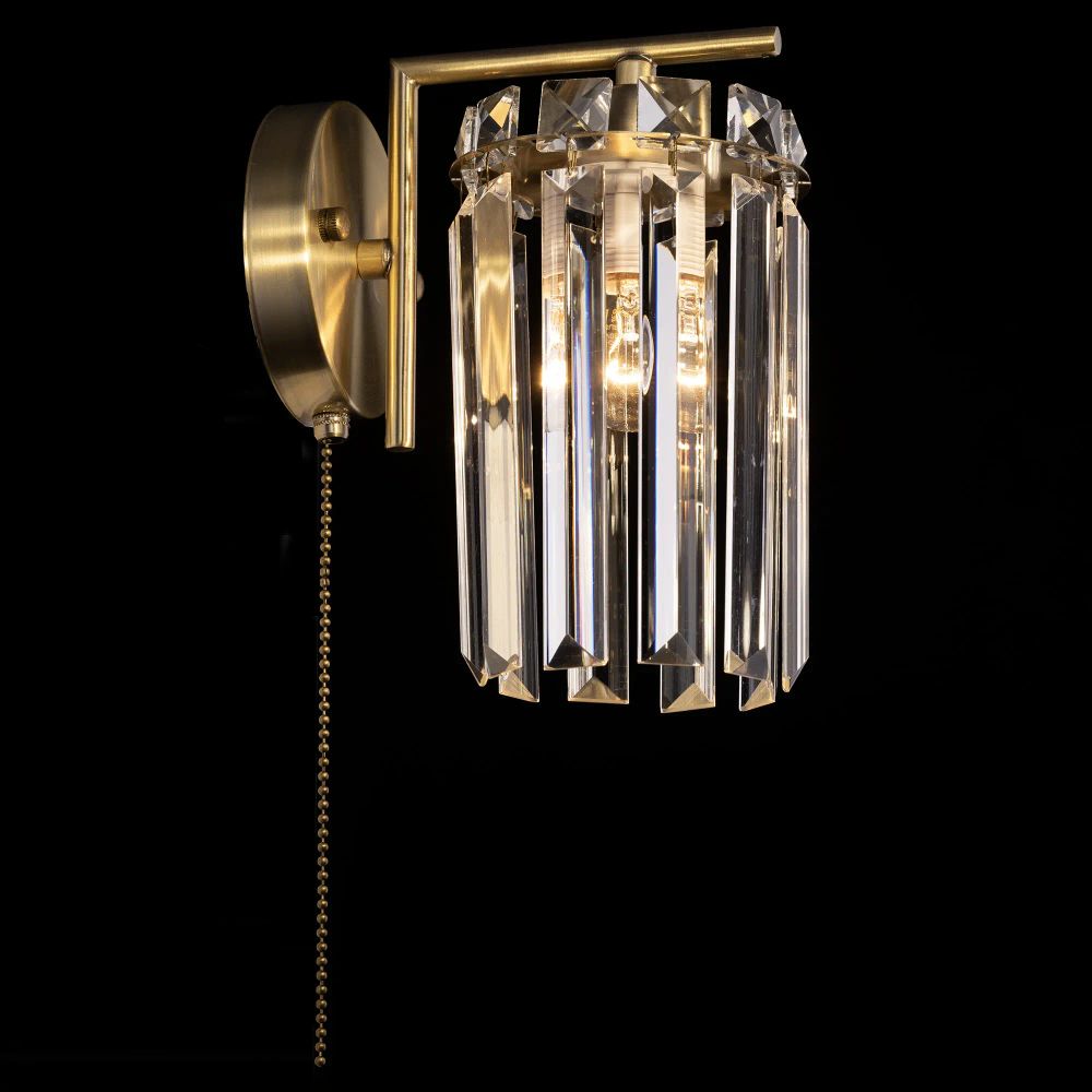 Citilux AXIS CL313413 Бра хрустальное с выключателем Бронза