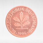 Germany, 1 Pfennig, 1994, (Karlsruhe Mint - "G"), VF