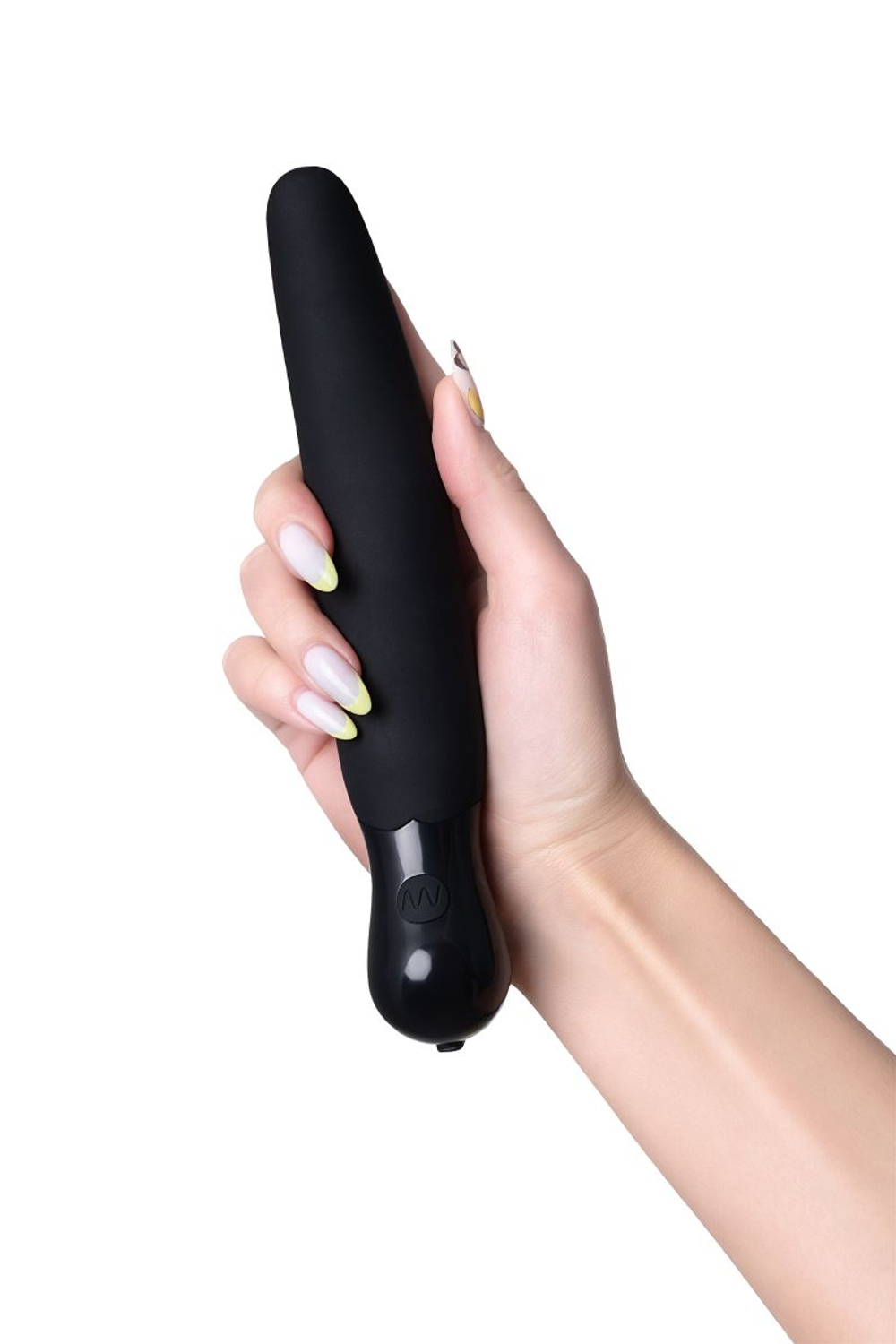 Черный вибратор PPP PERO-PERO ZENGI - 21,5 см. (Цвет: черный)