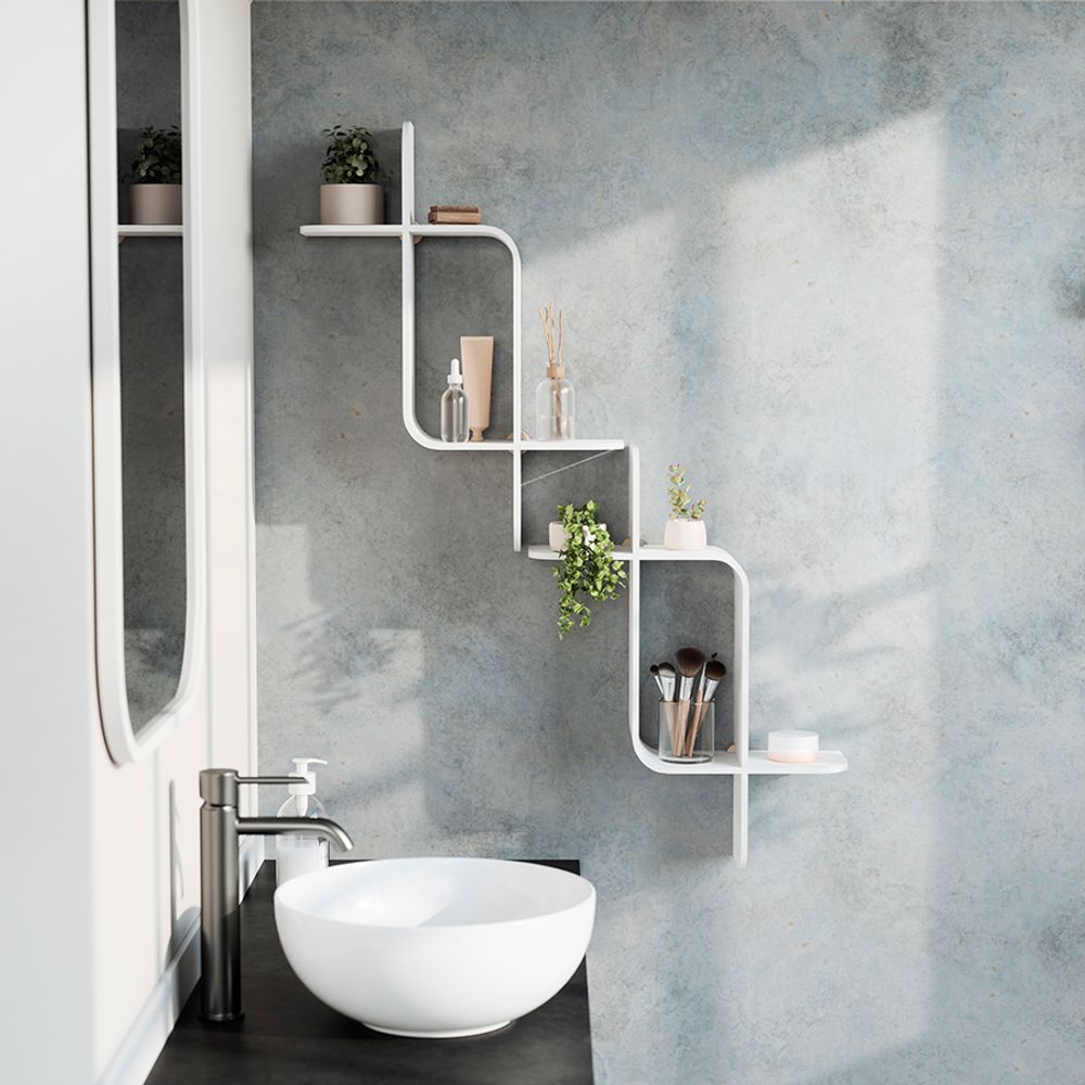 Полка настенная Montage, белая