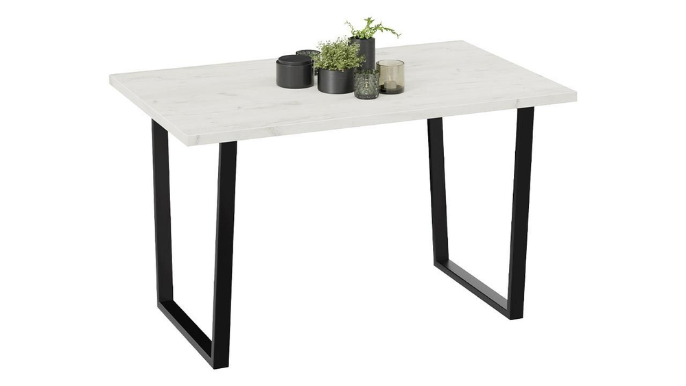 Стол кухонный обеденный Белый дуб Даллас 130х80х75 см