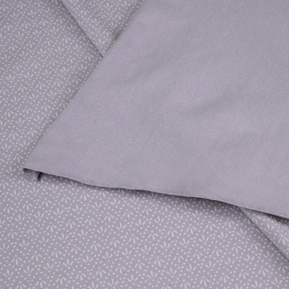 Кулирная гладь с рисунком, 92% хлопок, 8% ПУ(эластан), 185 гр/м2, серый/св.фиолетовый (21024)