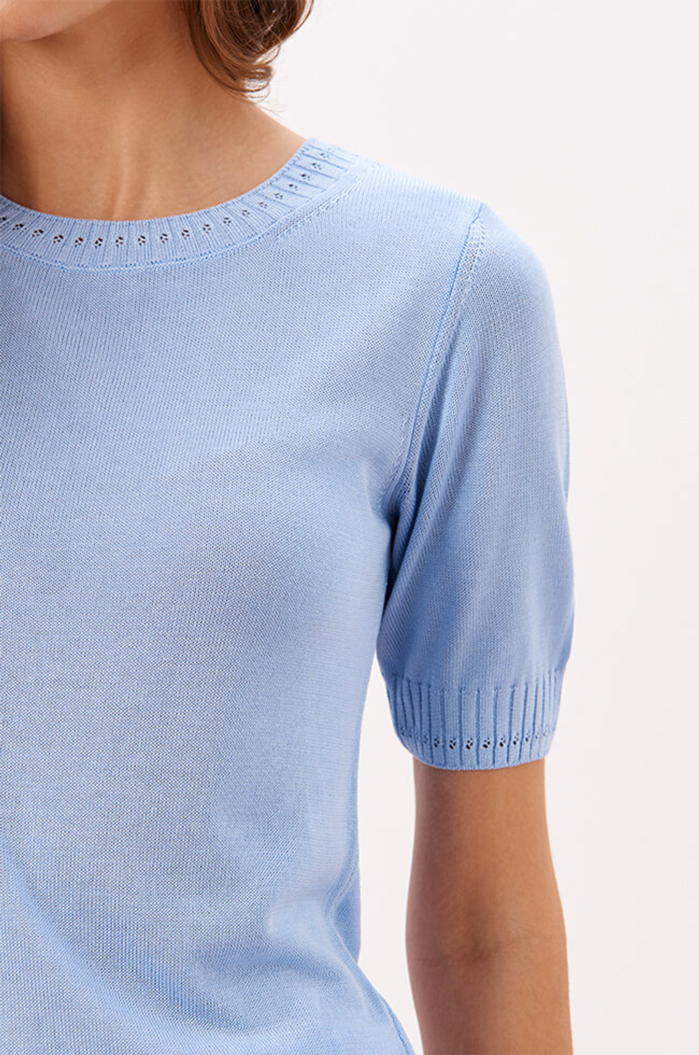 23255 Джемпер женский (голубой)