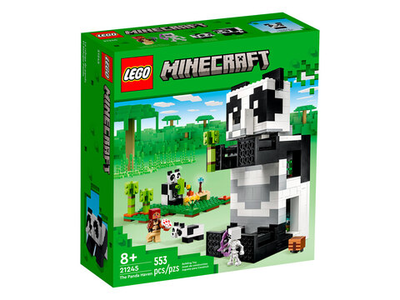 Конструктор Лего Майнкрафт Дом панды 21245 | LEGO Minecraft The Panda Haven | набор с пандой-домом | 553 детали 8+
