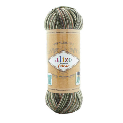 Пряжа Alize (Ализе) Superwash Artisan / уп.5 мот. по 100 г, 420 м, 9014, 7734872-34