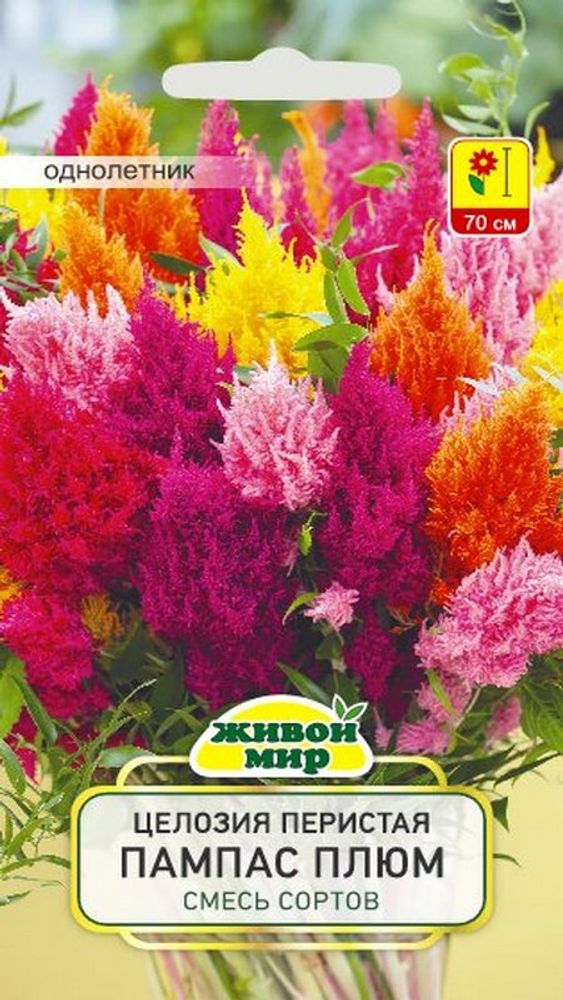 Цeлoзия гpeбeнчaтaя &quot;ЖМ. Пaмпac плюм cмecь&quot; 0,3г., Польша.