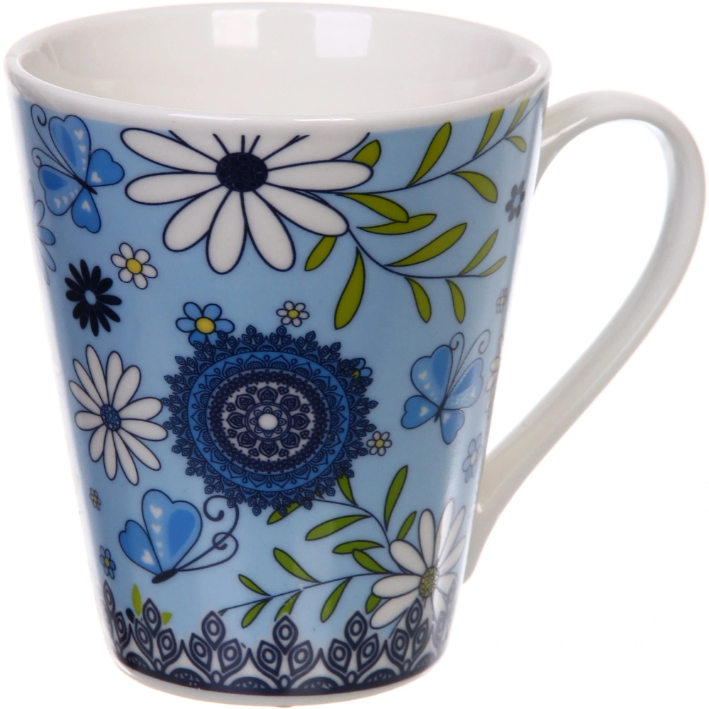 Кружка керамическая 350мл «Летние узоры», микс цветов