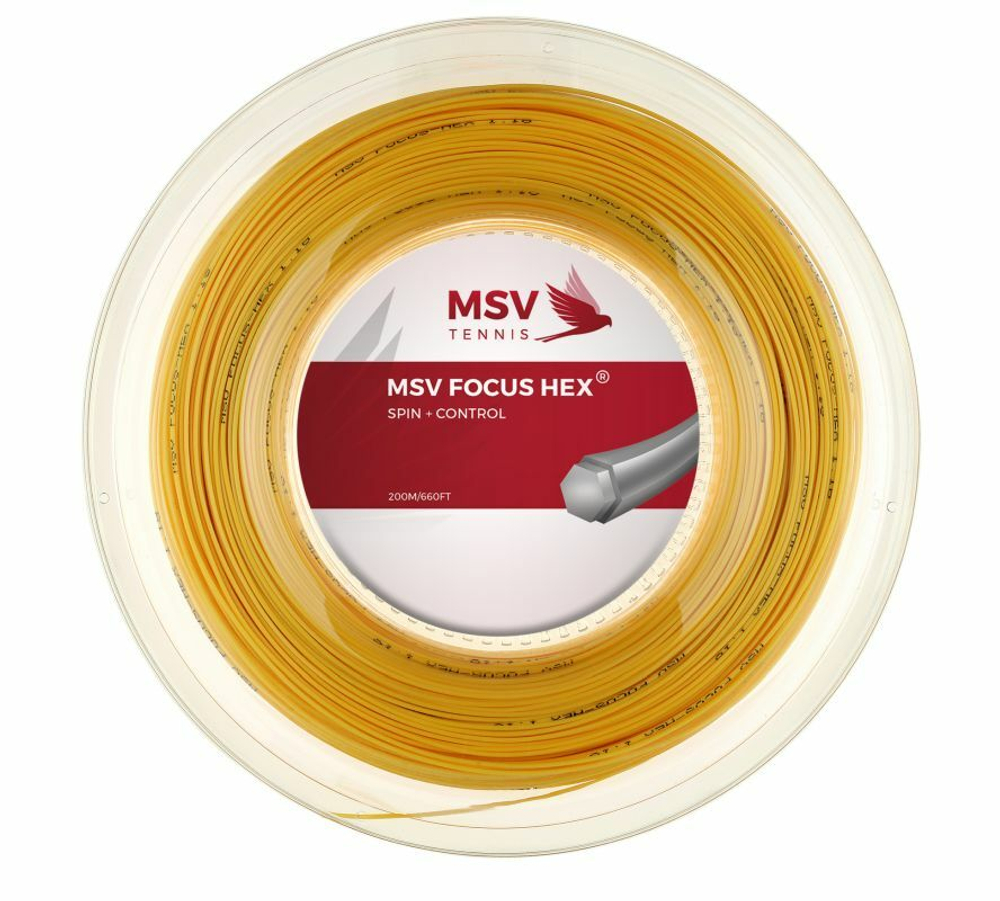 Теннисные струны MSV Focus Hex (200 m) - yellow