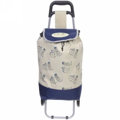 Тележка хозяйственная с сумкой (88*34*30см, колеса 15см,грузоподъемность до 25 кг) велопрогулка DC-308A