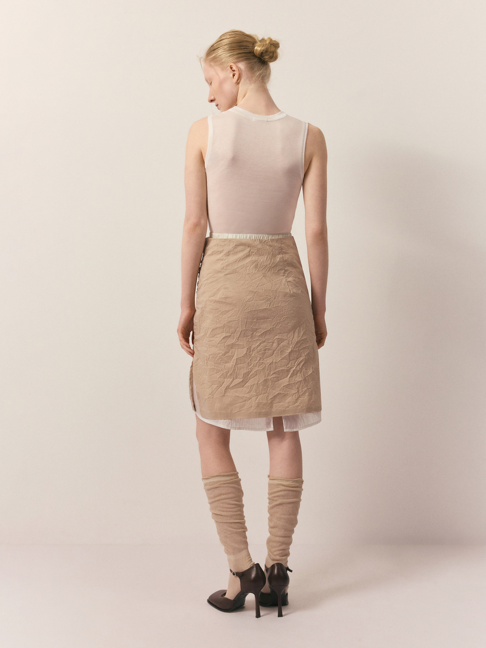 Юбка двойная со сборкой