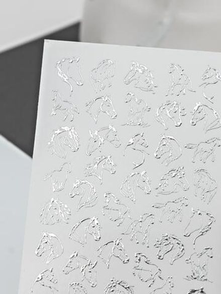 BPW.Style Слайдер-дизайн Sparkle лошади серебро, 658