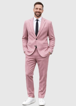 Мужской костюм двойка (розовый) Б45
