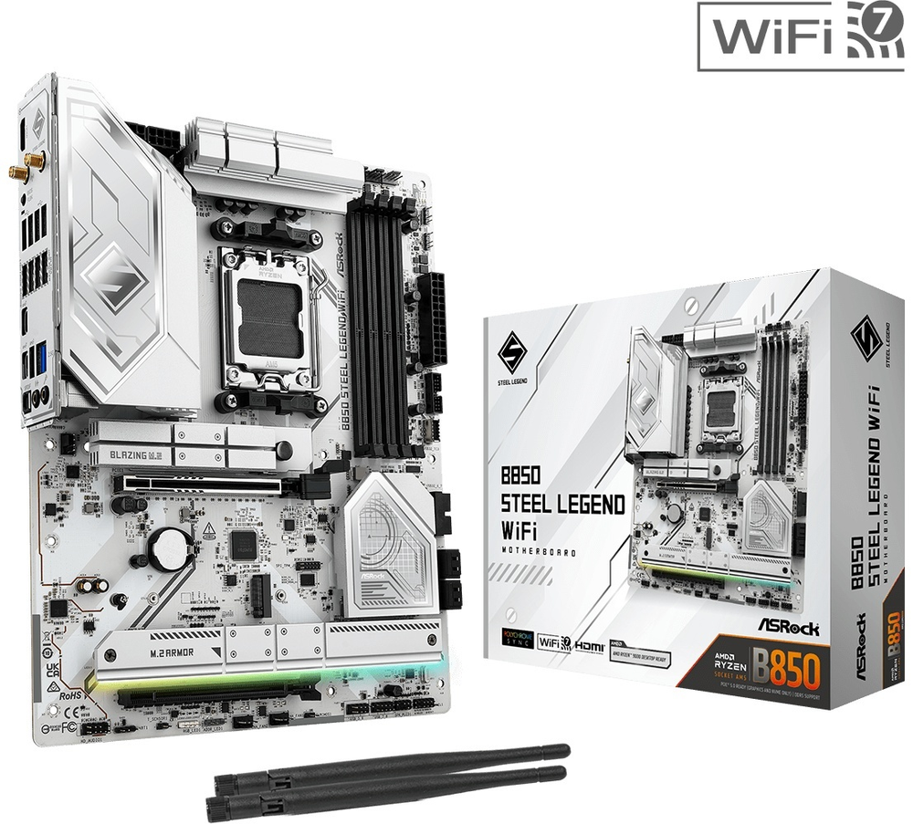 Материнская плата ASRock B850 STEEL LEGEND WIFI DDR5
