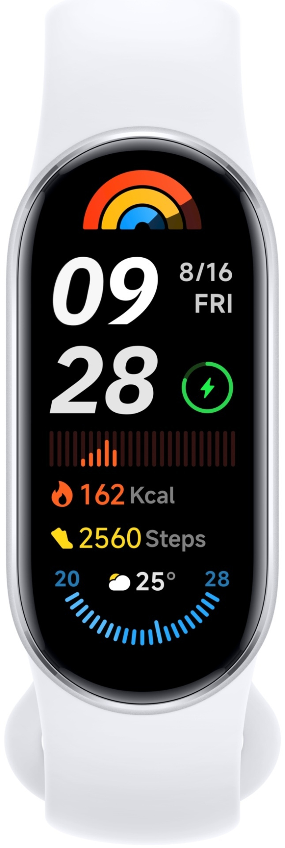 Фитнес-браслет Xiaomi Smart Band 9 серебристо-белый