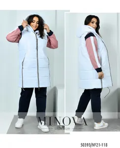 Костюм 21-118-фреза-белый Minova