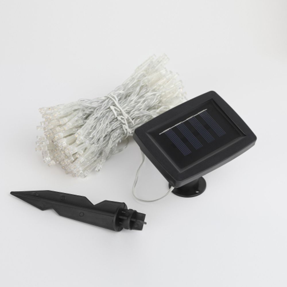 Садовая гирлянда ЭРА ERASF22-41 на солнечной батарее занавес 1,5Х1,5 метра 192 LED