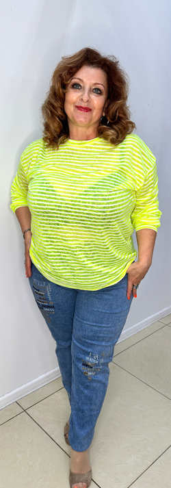 Блузон-туника в полоску