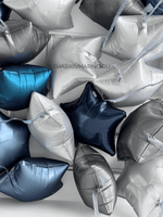 Роскошная композиция из фольгированных звёзд: элегантное украшение для вашего праздника!