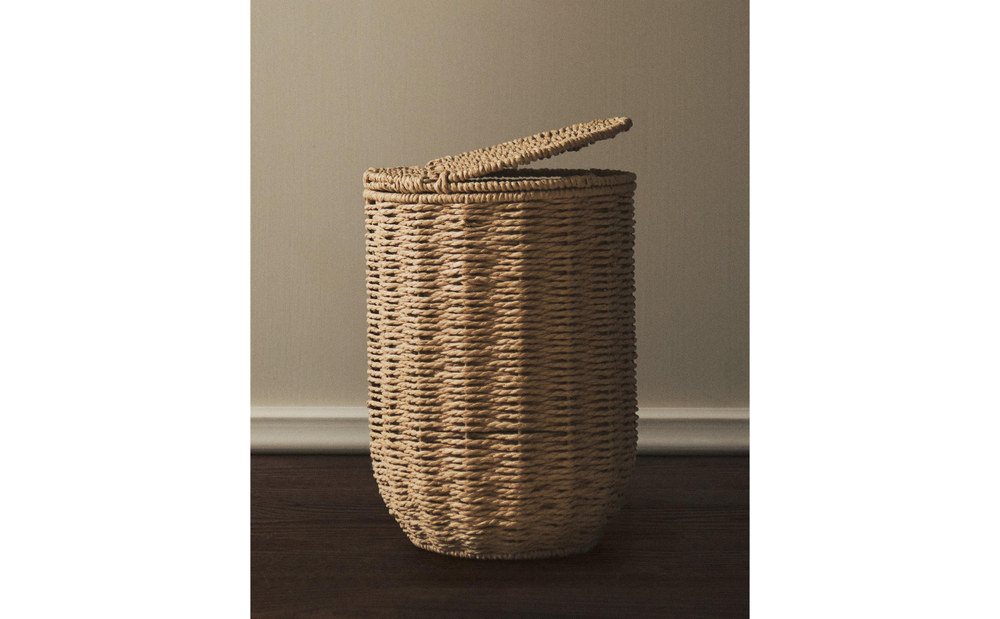 Zara Home Корзина из металла, цвет бежевый, 31 см