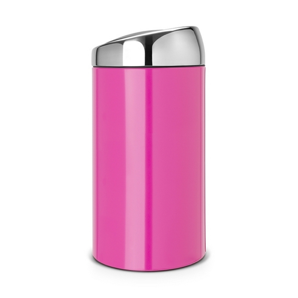 Ведро для мусора Brabantia Touch Bin розовое 45л вид сбоку
