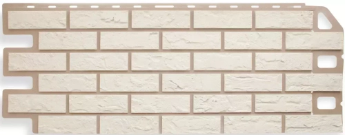 Фасадная панель Альта-профиль Кирпич Белый 1010*450мм 0,46м2