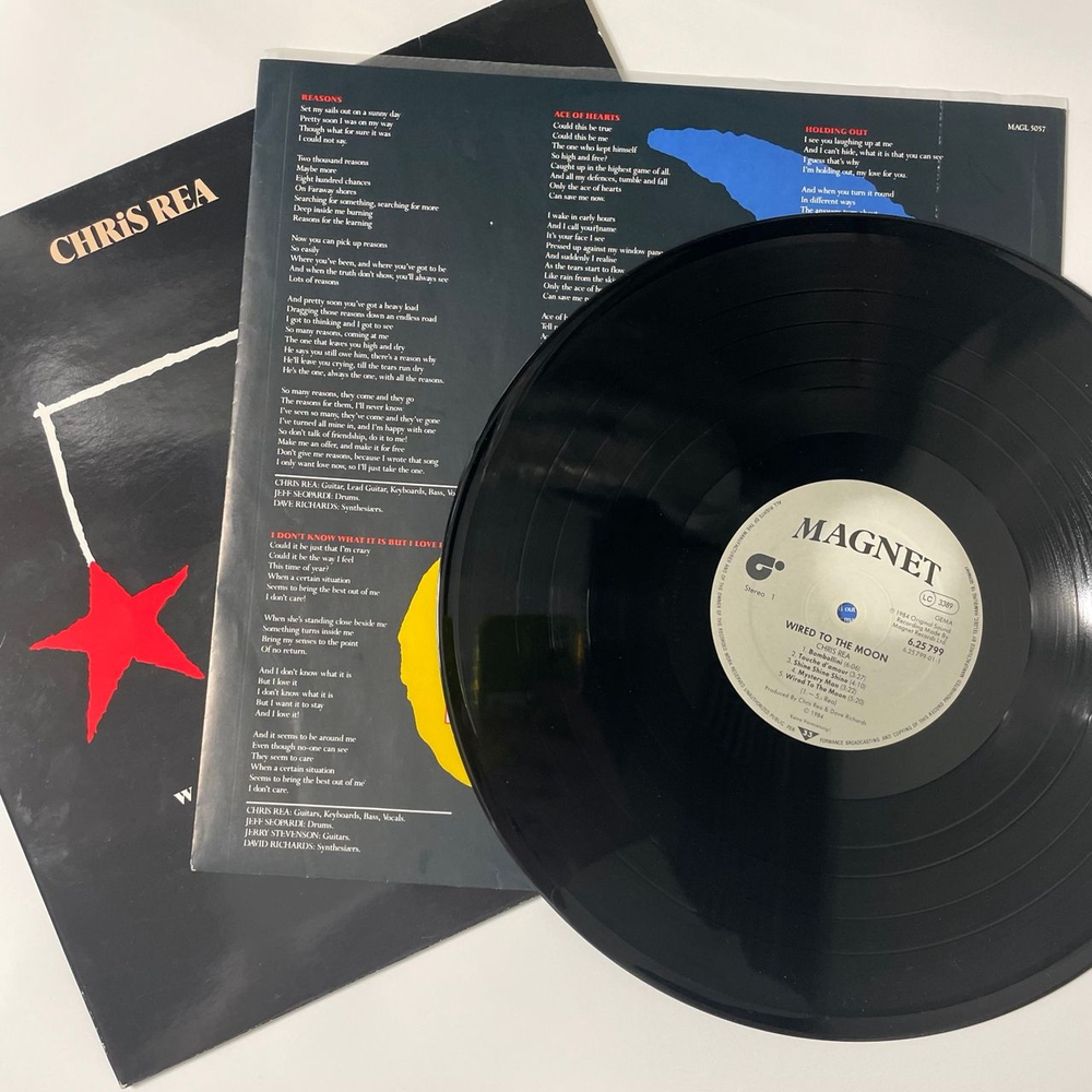 Винтажная виниловая пластинка LP Chris Rea Wired To The Moon (Германия 1984)