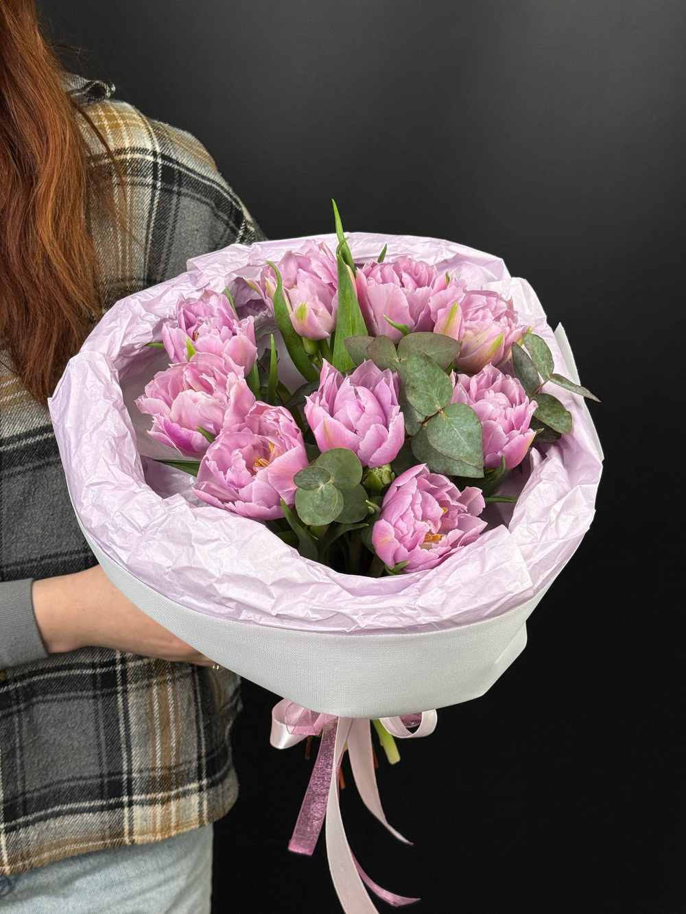 Пионовидный тюльпан сиреневый