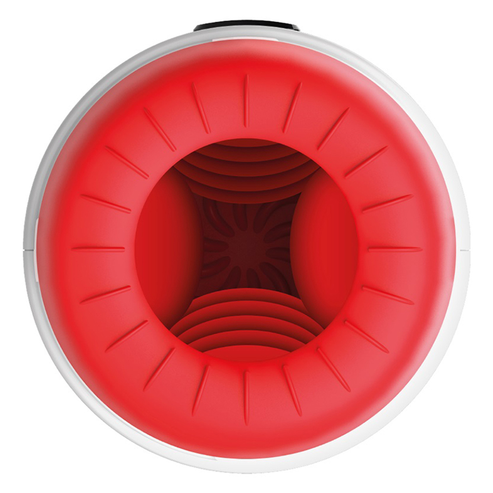 Автоматический вибромастурбатор 29см с режимами сжатия JamyJob Rocket Masturbator White