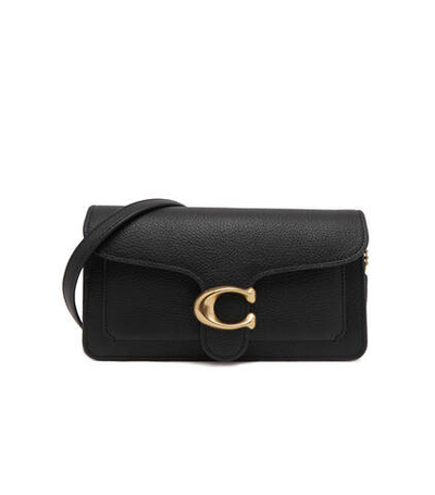 Кожаная сумка-мессенджер Tabby Coach - черный(CE772)