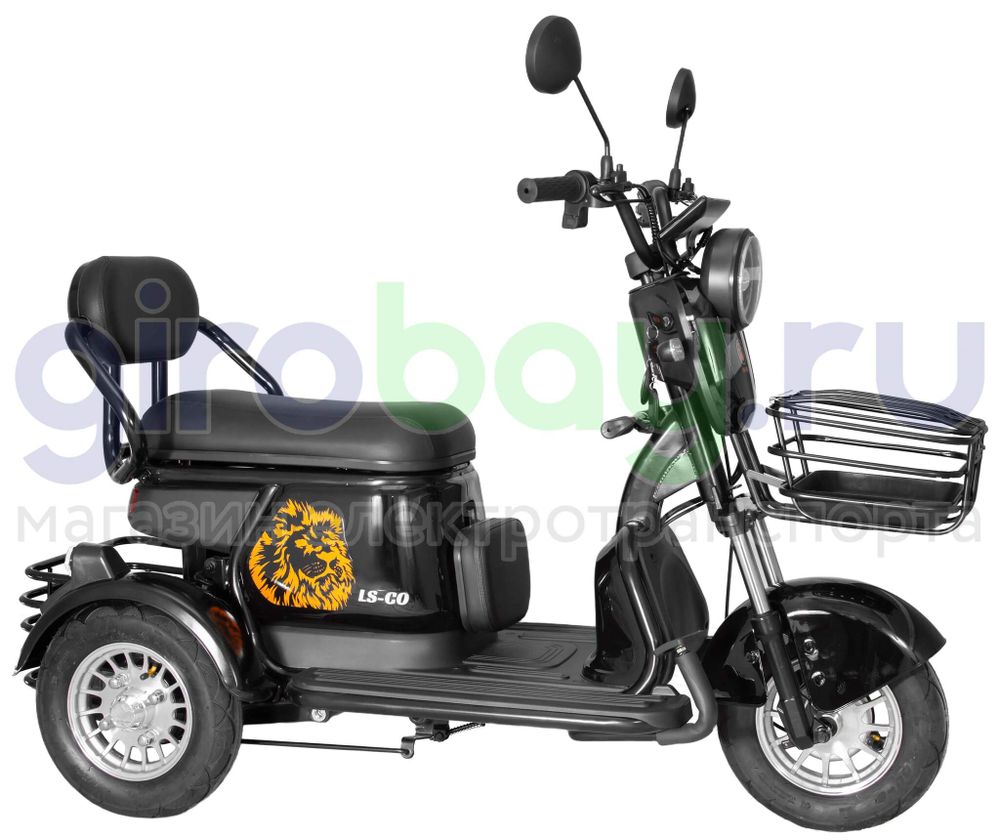 Электроскутер LS-CO A3 1000W (60V/20Ah) - Чёрный фото №10