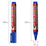 Маркер перманентный ULTRA MARKER синий 3 5 мм с клипом BRAUBERG (24 штуки в упаковке)