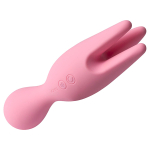 Розовый универсальный вибратор 15,6см с подвижными щупальцами Svakom Vibrator Nymph S22