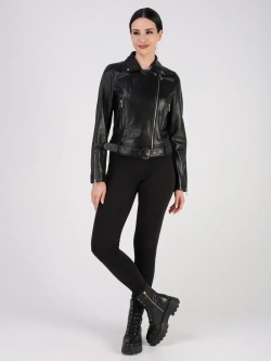 Кожаная куртка демисезонная косуха