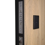 Стальная дверь "Эдинбург" с зеркалом (адаптивная замковая часть)