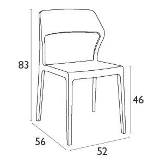 Стул Snow бежевый