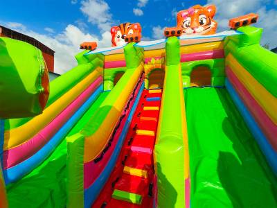 Коммерческий надувной батут «Тигриная страна 3», 9*5*5 м.