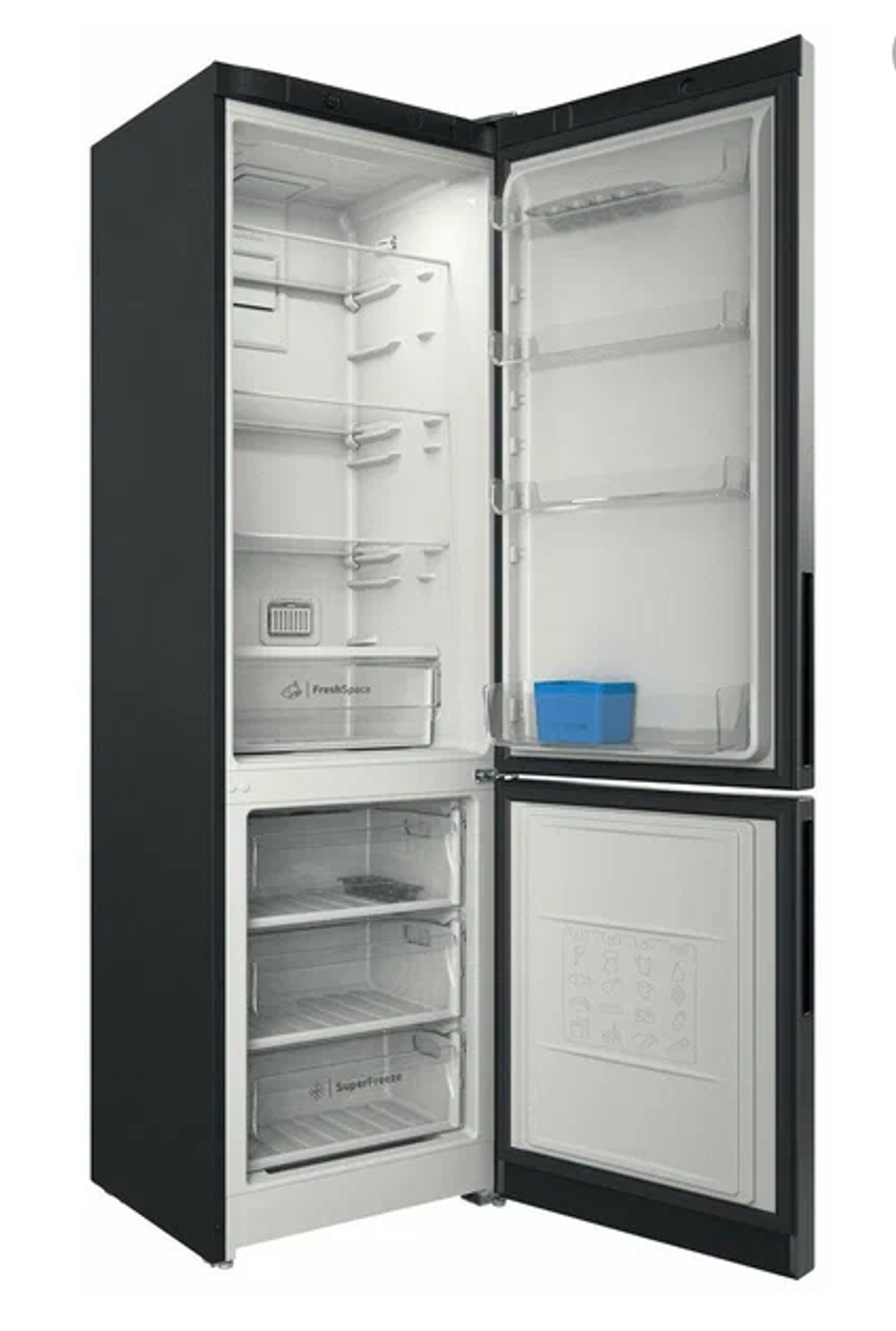 Холодильник с морозильником Indesit ITR 5200 S серебристый (y)
