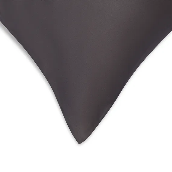 Комплект постельного белья из премиального сатина темно-серого цвета из коллекции essential, 150х200 см