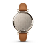 Умные часы Garmin Lily 2 Classic кремово-золотистые со смуглым кожаным ремешком