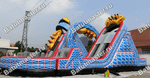 Надувной батут-горка "Американские горки"