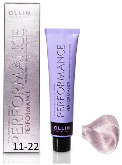 OLLIN PERFORMANCE 11/22 специальный блондин фиолетовый 60мл Перманентная крем-краска для волос