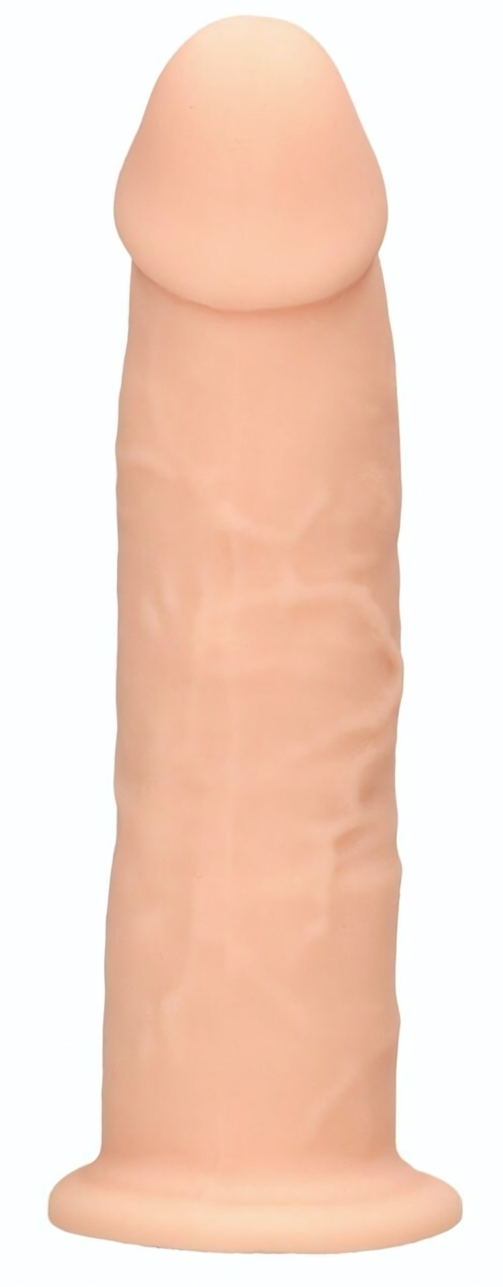 Телесный фаллоимитатор без мошонки Silicone Dildo Without Balls - 19,2 см. (Цвет: телесный)