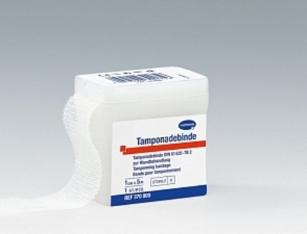 TAMPONADEBINDEN steril - Тампонадный бинт из хлопка (стерильный): 5 м х 1 см