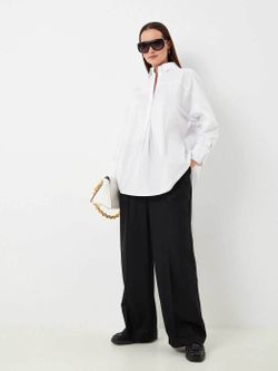 Рубашка  оверсайз  длинная