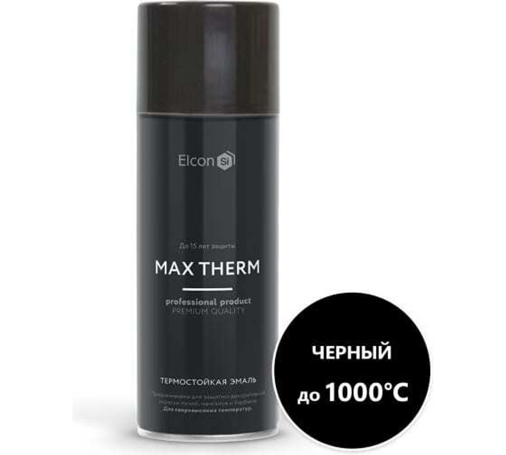 Аэроз-эмаль Макс Терм 520мл термост +1000 черная