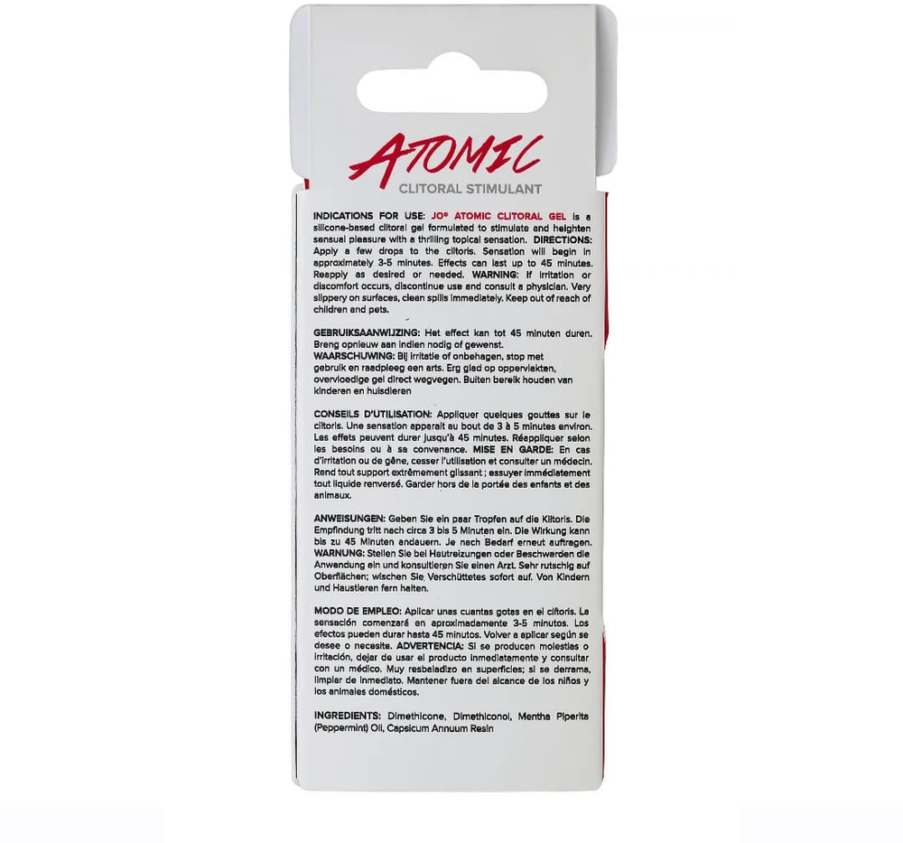 Возбуждающий гель для клитора мощного действия / JO Atomic - 10 мл
