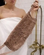 Мочалка для тела полипропиленовая «Капучино», средняя жесткость, 15*3*39см