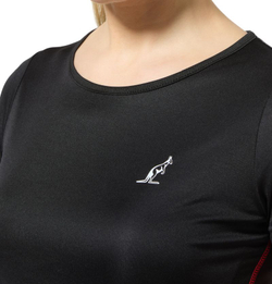 Женская теннисная футболка Australian Tennis Crew Ace - черный