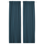 Комплект штор IKEA ANNAKAJSA (АННАКАЙСА), Синий, 145х250 см, 2 шт